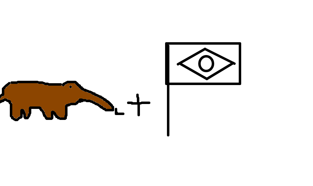 tamanduá porta-bandeira