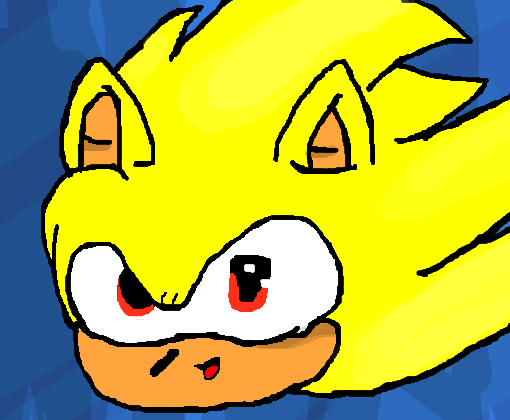 Meu primeiro desenho do super Sonic : r/jogatina