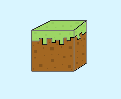 Bloco de grama - Minecraft