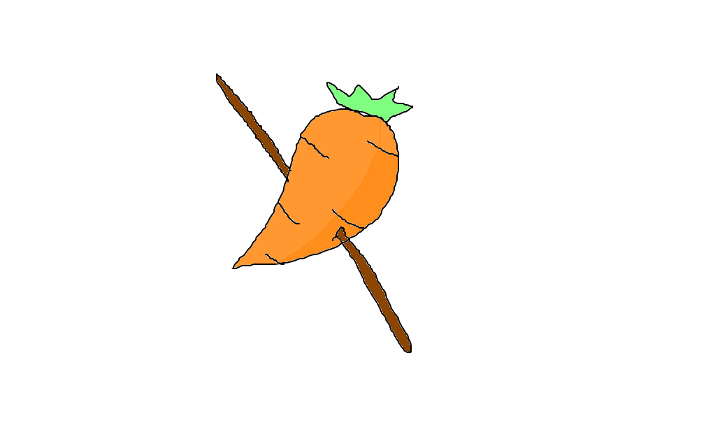 cenoura no palito