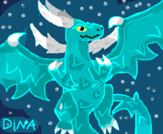 dragão azul