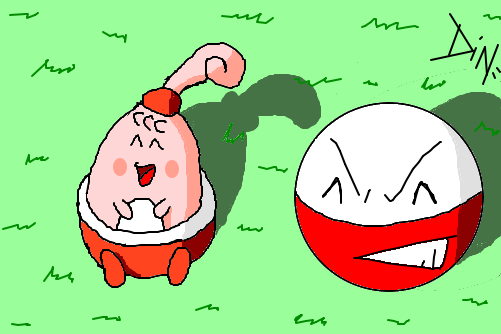 Happiny & Electrode