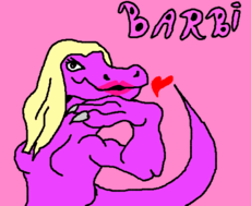 dinossaura Barbi p/Eliza 