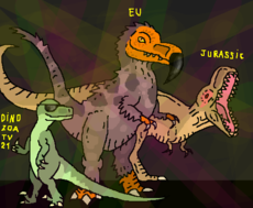 eu,DinoZoaTV21 e Jurassic