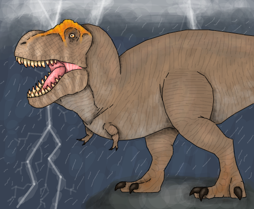 Como desenhar um Tyrannosaurus Rex (T. Rex)