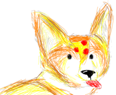 Desenho para o Sr Pizza ^^ ( Dog and Pizza)