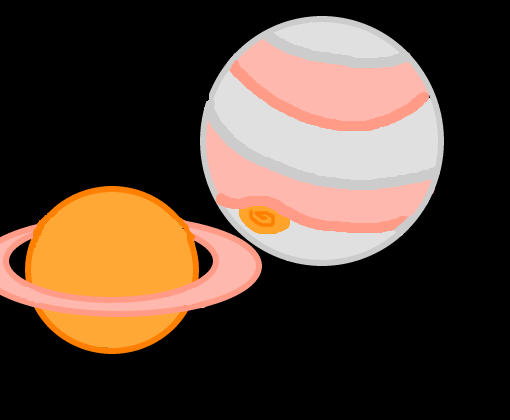 Saturno e Júpiter \'-\'