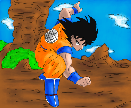 Goku pose de herói (Silence_art)