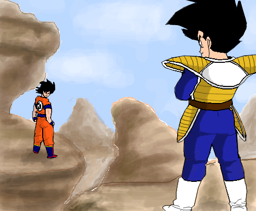Desenho, Goku e Vegeta