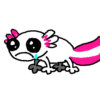 axolotl triste