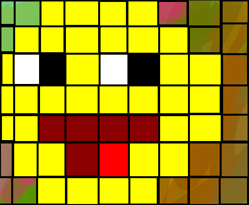 awesome face pixel