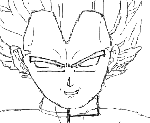 vegeta ssj blue - Desenho de anonimo4764 - Gartic