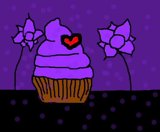 Cupcake Roxo