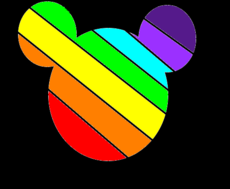 mickey arco-iris