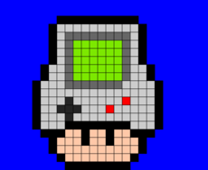 gameboy mushroom pixelart