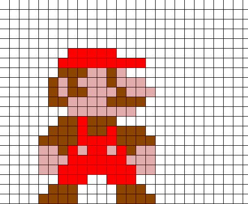 Mario Clássico pixelart
