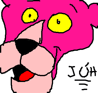 a pantera cor-de-rosa