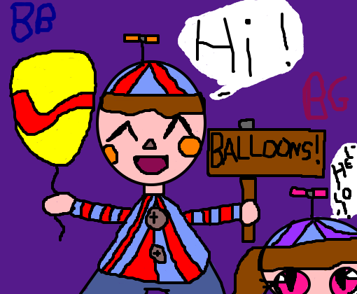 FNAF 2-BB(Balloon Boy) & BG(Balloon Girl)