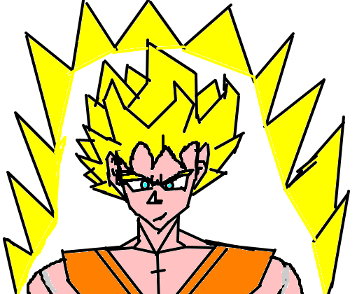 Goku super sayajin deus super sayajin - Desenho de perfect_gaei - Gartic