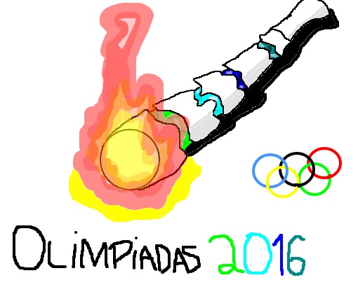 Tocha Olimpica - Desenho de felincogames - Gartic