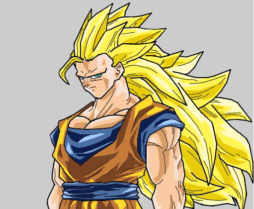 Goku - ss3 - Desenho de felps_san - Gartic