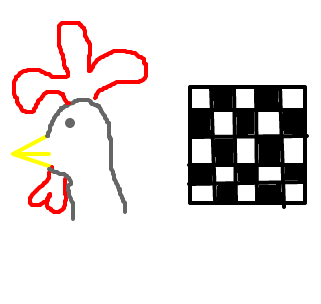 Frango-xadrez - Desenho de gzuis_e_sua_gaita - Gartic