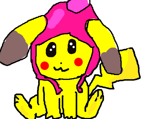 pikachu fofinho com gorro