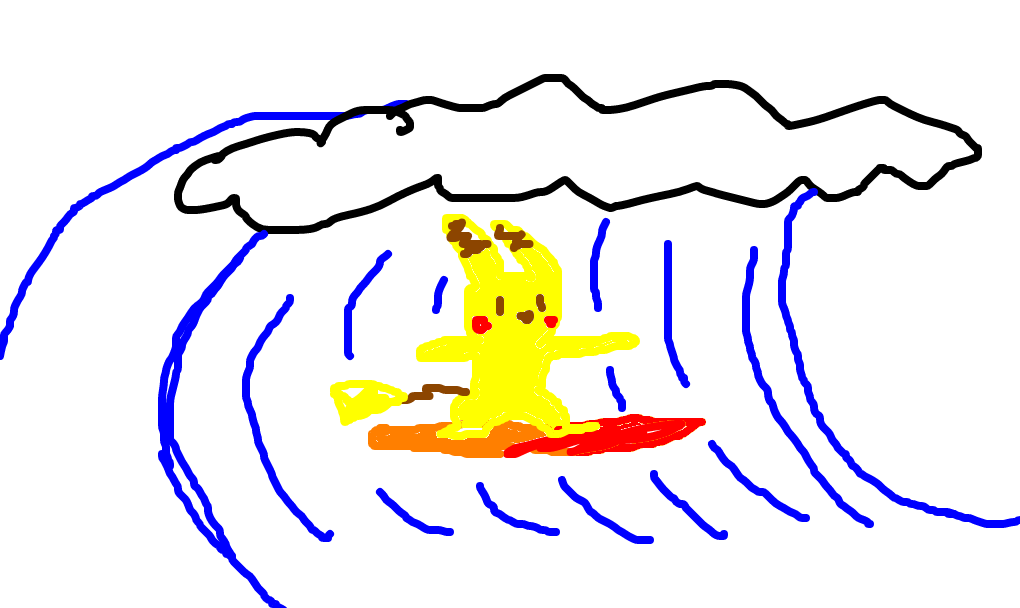 pikachu surfista