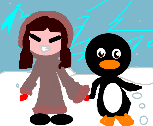 Esquimó e Pinguim