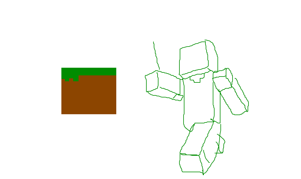 Minecraft 2D - Desenho de mcdawae - Gartic