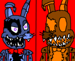 Fnaf 4 vs Halloween DLC: N.Bonnie vs Jack-o-Bonnie