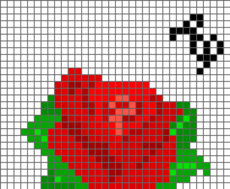 Pixel Rose