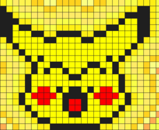 minha 1* pixel art pikachu