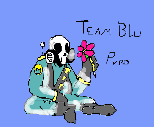 Team Blu pyro tf2