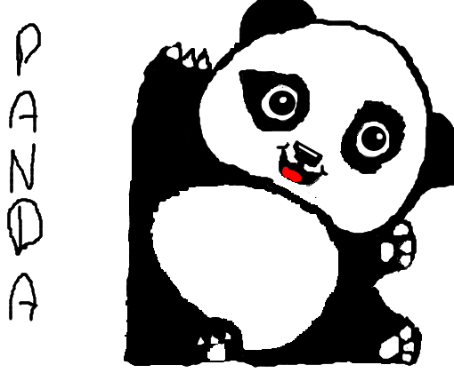 PANDA FOFO - Desenho de thalita44444 - Gartic