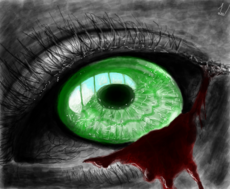 Olhos que sangram