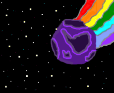 Purple asteroid