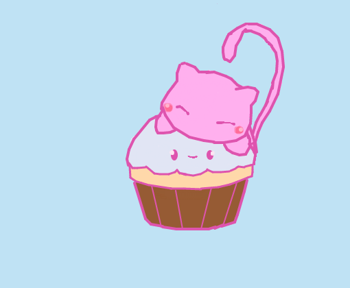 Cupcake and Mew. - Desenho de FuntimeFreddHuman - Gartic