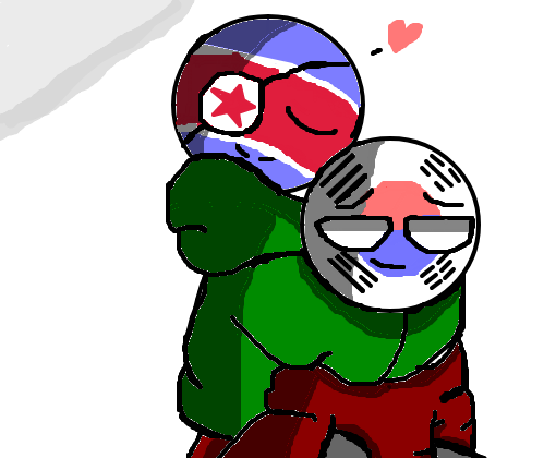North Korea And South Korea Countryhumans Desenho De 