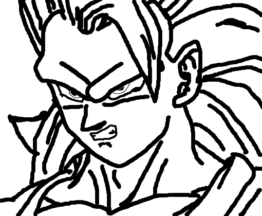 Desenho goku ssj 3  Goku, Goku desenho, Desenhos