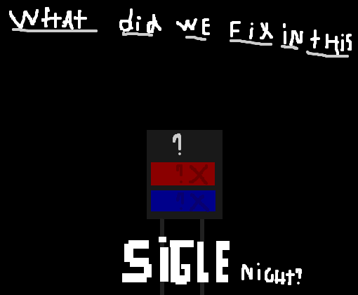What Did We Fix In This Single Night?