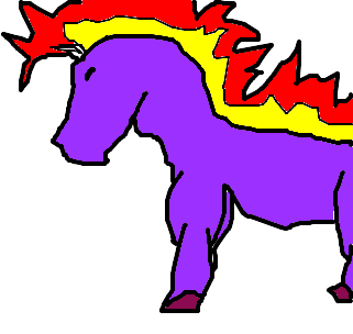 Cavalo de fogo - Desenho de johnnyb_goode - Gartic