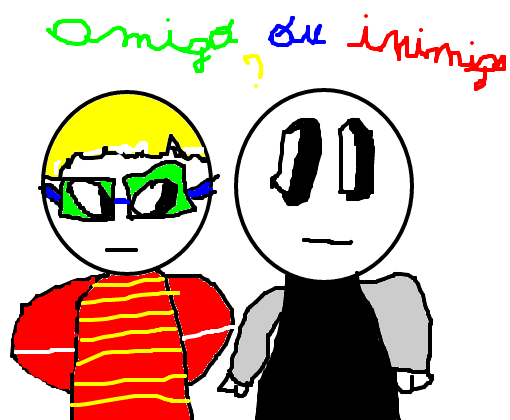 AMIGOS PARA SEMPRE ( no mouse ) - Desenho de whatahell3 - Gartic