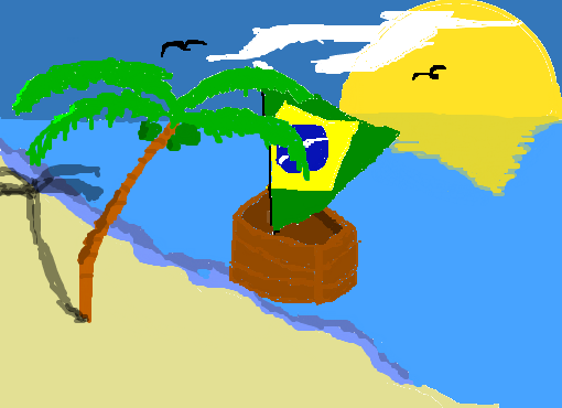 Praia no Brasil