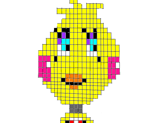 toy chica pixel