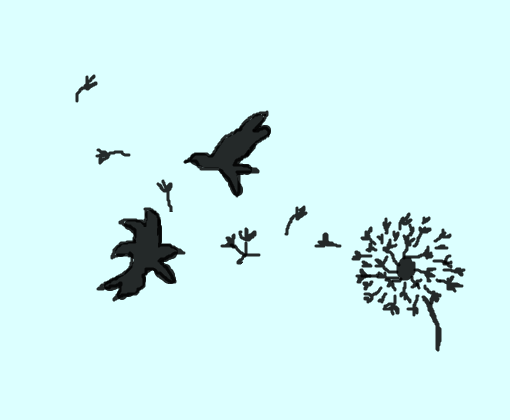 Dente-de-Leão e Pássaros ( Dandelion Dandelion and birds)