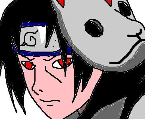 Itachi com mascara da anbu