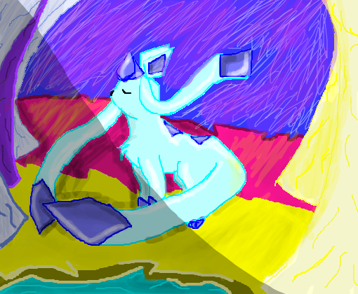Glaceon in the paradise