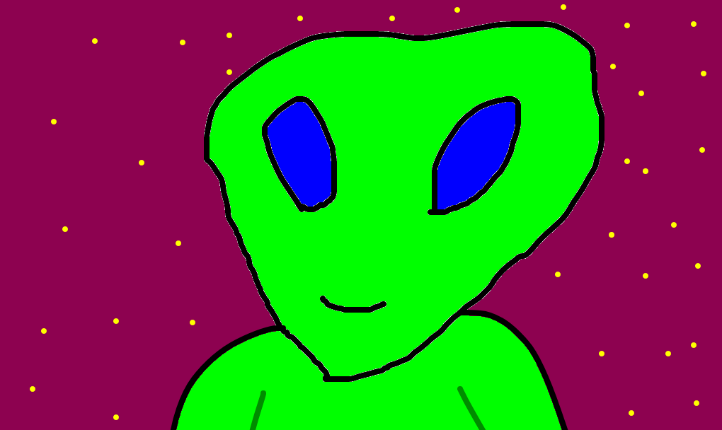 Alien - Desenho de biscoitouh - Gartic