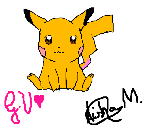 Pikachu fêmea - Desenho de ia_utauloid - Gartic